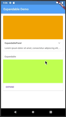 expandable best flutter libraries