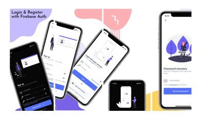 React Native Login & Register with Firebase Auth icon