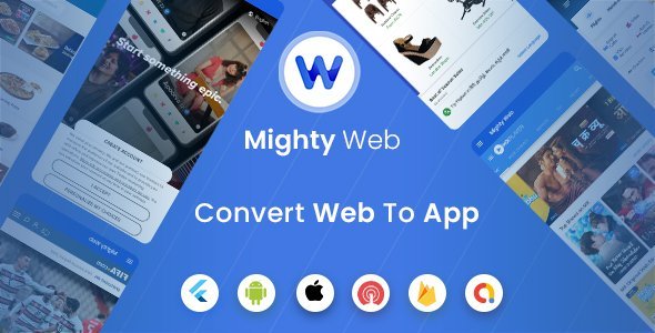 MightyWeb Webview: Web to App Convertor(Flutter + Admin Panel) icon