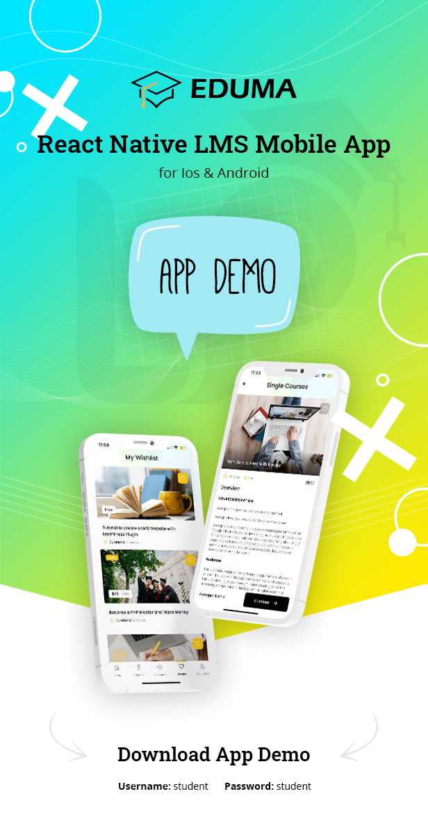 Eduma Mobile - React Native LMS Mobile App for iOS & Android - 4