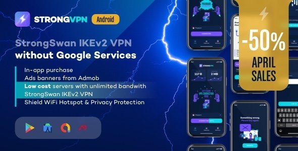 StrongVPN - StrongSwan IKEv2 VPN stable & free VPN proxy for Android