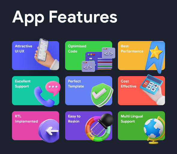 Mega Flutter Kit 21 Apps in 1 Template | Flutter | Figma | Get Every month 1 App | Life Time Update - 4