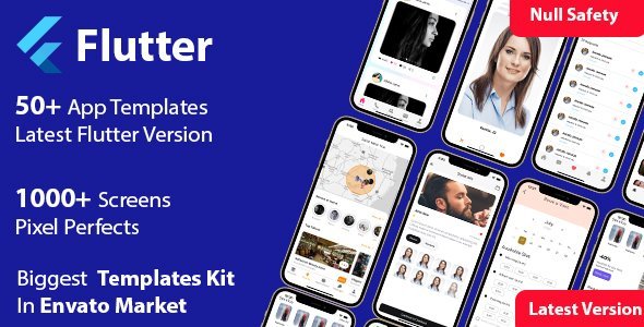 Flutter Multi-Purpose Templates / Flutter 2 Templates / Flutter Widgets