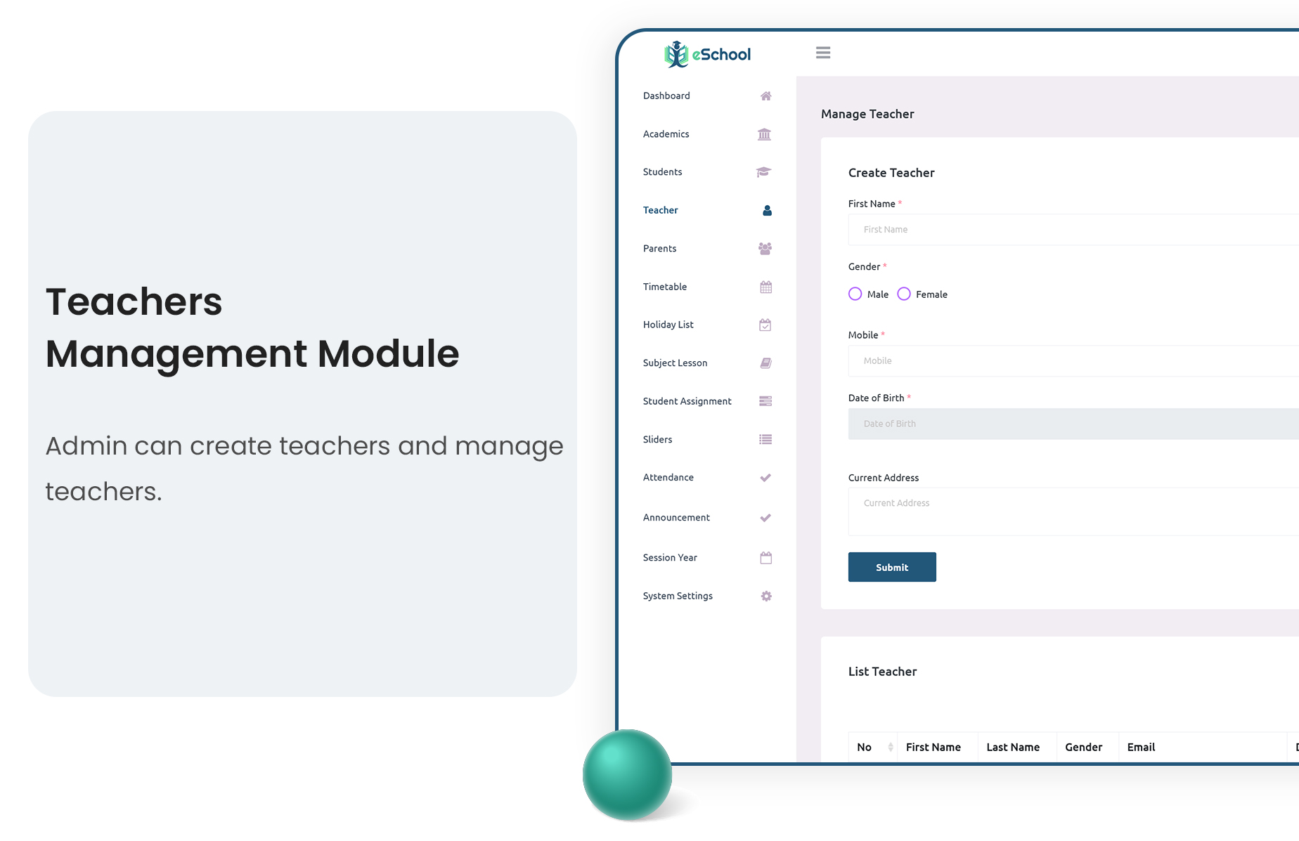 eSchool - Virtual School Management System Flutter App with Laravel Admin Panel - 21