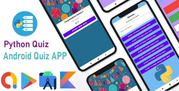 Python Quiz - Android Quiz App Using Kotlin icon