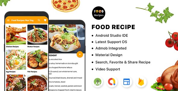Food Recipe - Android with Admin Panel icon