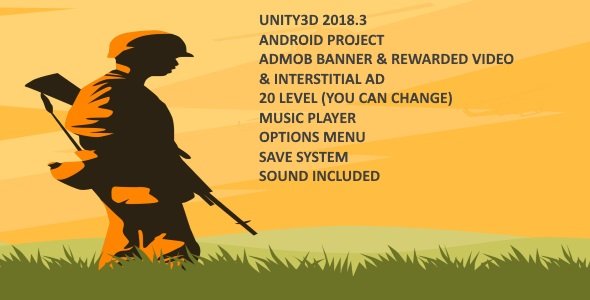 2D War Game UNITY3D 2018.3 icon