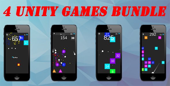 4 Unity Games Bundle + Admob icon