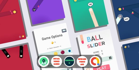 Ball Slider : (Android Studio+Admob+Reward Ad+Multiple Characters+Remove Ads+Leaderboards+Onesignal) icon