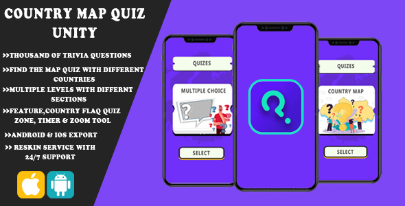 COUNTRY MAP ULTIMATE QUIZ ANDROID UNITY GAME icon