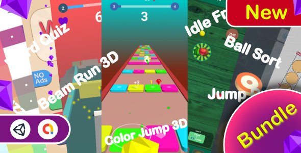 Casual Bundle Games - 7 Games(Unity Complete+Admob+Android+iOS) icon