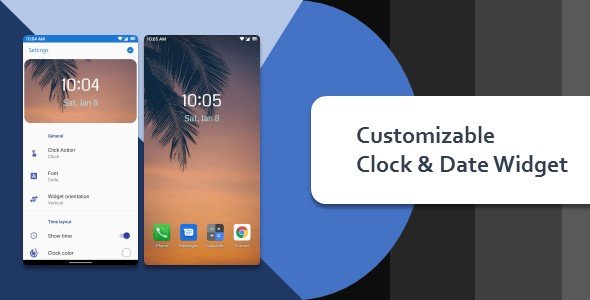 Customizable Clock & Date Widget icon