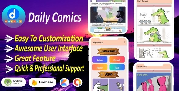 Daily Comics - Android Template Images App Using Kotlin icon