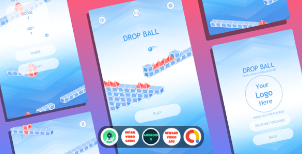 Drop Ball – A Hypercasual Game with Admob Ads icon