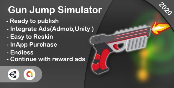 Gun Jump Simulator(Unity Game+iOS+Android) icon