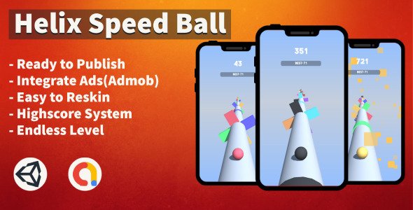 Helix Speed Ball (Unity Template + Android + Hypercasual + Admob) icon