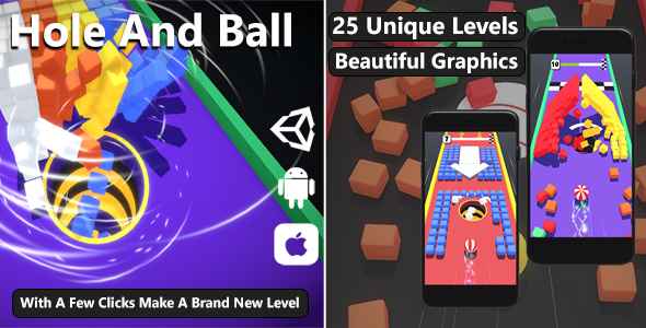 Hole And Ball Game for Android and iOS | Unity Complete Project icon