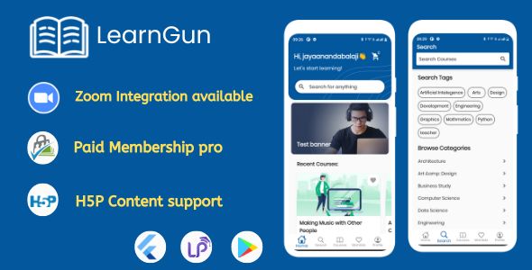 LearnGun - Learnpress LMS Flutter app icon