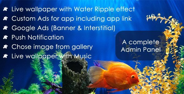 Live Wallpaper - Ripple & water drop efffect icon