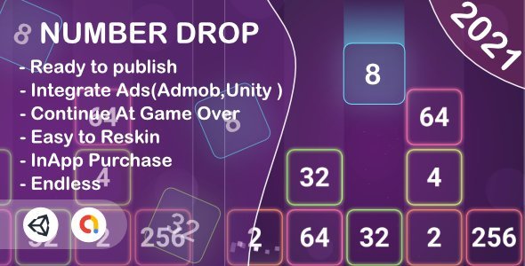 Number Drop(Unity Game+Admob+iOS+Android) icon