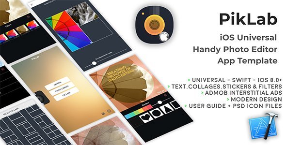 PikLab | iOS Universal Photo Editor App Template (Swift)