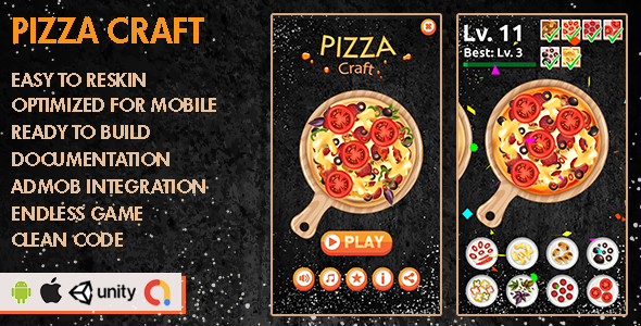 Pizza Craft - Unity Game - Android Hypercasual Game icon