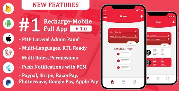 Recharge Mobile - Flutter Recharge Mobile application icon