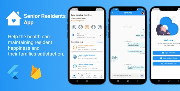 Senior Residents App - Flutter with Firebase icon