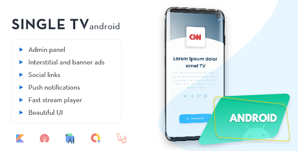 Single TV | Single channel Streaming App with Admin Panel. icon