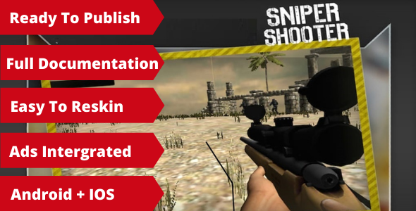 Sniper Commando Shooting (Unity Complete + Admob + iOS + Android)