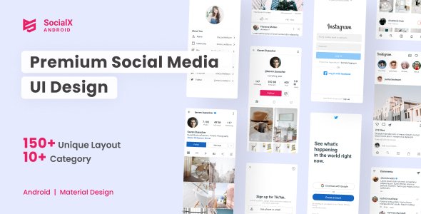 SocialX - Premium Social Media UI Design 1.0 icon