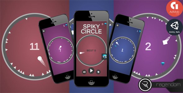 Spiky Circle – Complete Unity Game + Admob