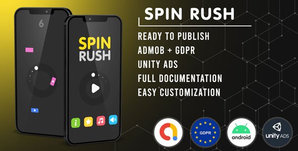 Spin Rush | Admob + GDPR + Unity Ads icon