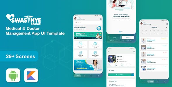 Swasthye Doctor- Medical and Doctor Management App UI template(Kotlin)) icon