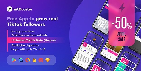 WitBooster - Free App to grow real Tiktok video followers