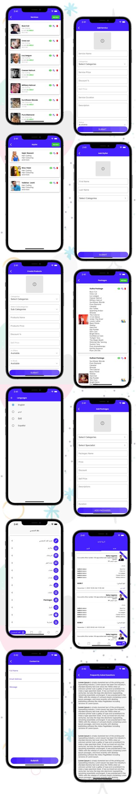 Multi Salon, Individual Appointments Booking System Full App Solution Flutter / Laravel / Angular - 11