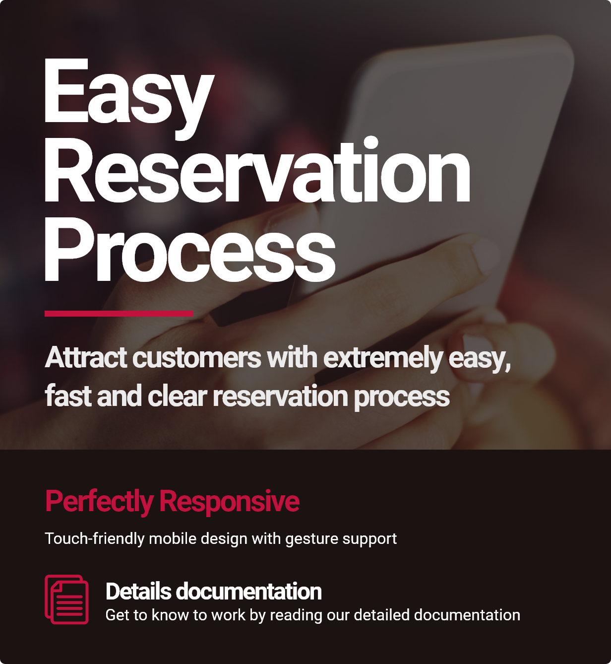 Easy booking process