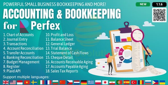 Accounting and Bookkeeping module for Perfex CRM icon