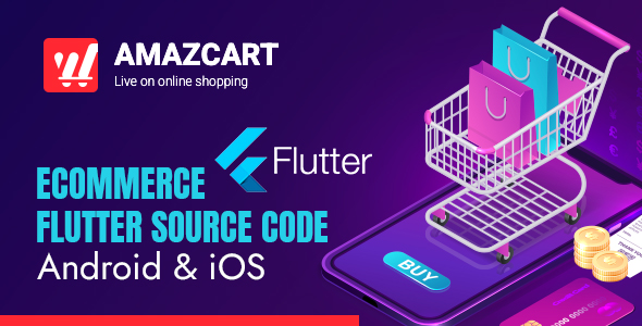 Amazy Flutter Amaz Cart - Ecommerce Flutter Source code for Android and iOS icon