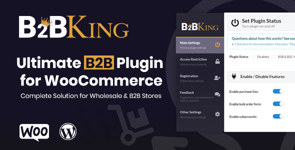 B2BKing - The Ultimate WooCommerce B2B & Wholesale Plugin    