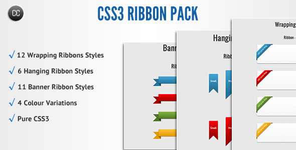 CSS3 Ribbon Pack icon