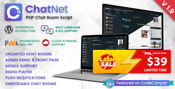 ChatNet - PHP Chat Room & Private Chat Script icon
