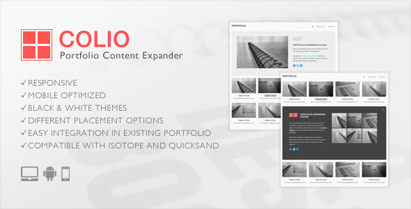 Colio - jQuery Portfolio Content Expander Plugin icon