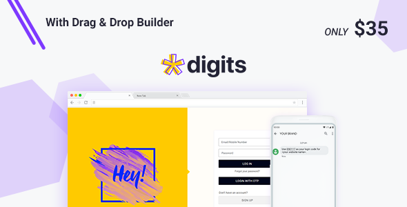 Digits : WordPress Mobile Phone Number OTP Signup and Login Form icon