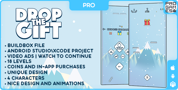Drop The Gift (PRO) - BUILDBOX CLASSIC - IOS - Android - Reward video icon