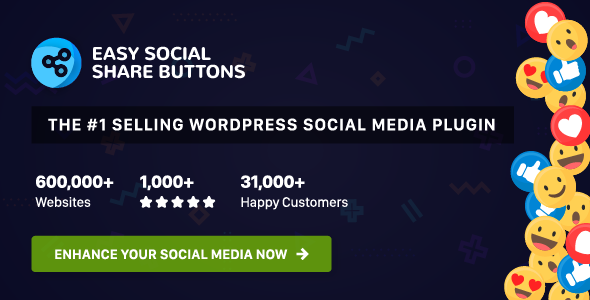 Easy Social Share Buttons for WordPress image