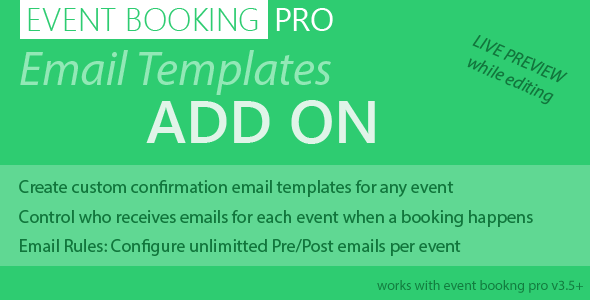 Event Booking Pro: Email Templates Addon icon