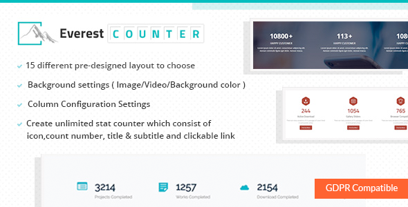 Everest Counter - Beautiful Stat Counter Plugin for WordPress icon