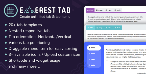 Everest Tab - Responsive Tab Plugin For WordPress icon