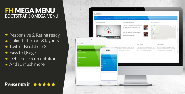 FH Mega Menu - jQuery Bootstrap 3 Mega Menu Plugin icon